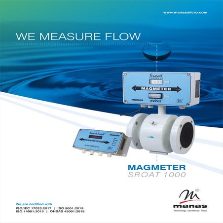An Electromagnetic flow meter that can handle low conductivity fluids