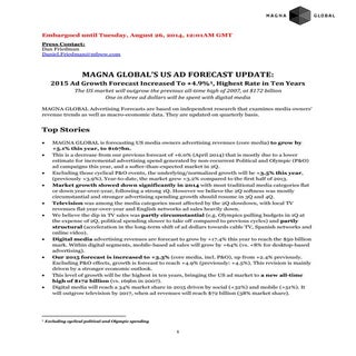 Magna Global - Advertising Forecast...