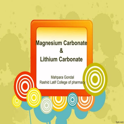 Magnesium carbonate