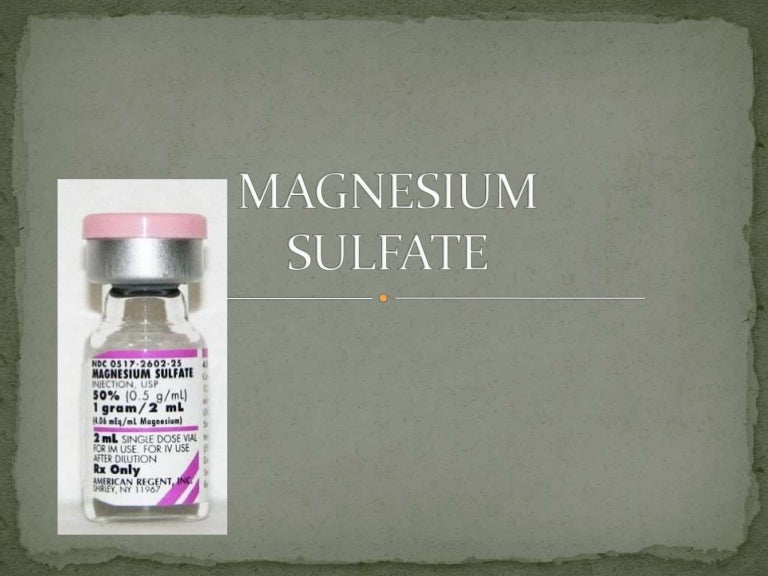 Magnesium sulfate