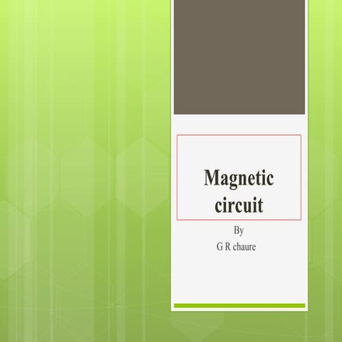 Magnetic circuit   part 4