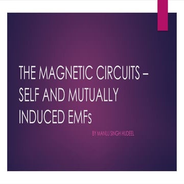 magnetic circuit of self induced emf by manuj.pptx