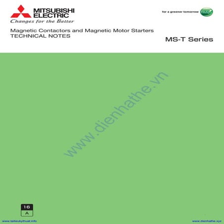 Magnetic contactors and magnetic motor starters technical notes ms t ...