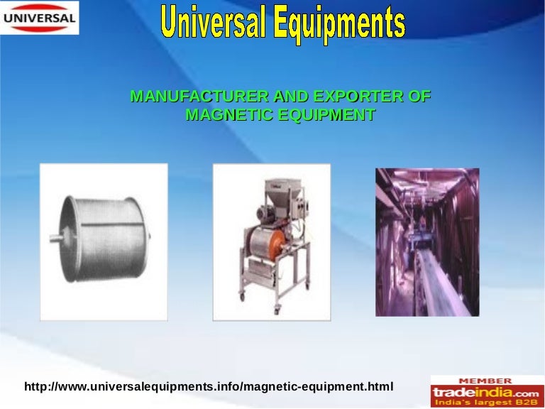 Equipment Exporter, Manufacturer, Universal Equipments