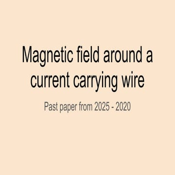 Magnetic field around a current carrying wire.pptx