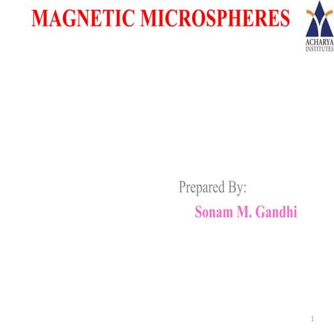 Magnetic microspheres