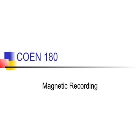 Magnetic recording By Diks
