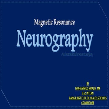 MR Neurography | PPTX