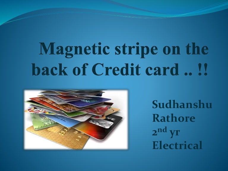 stripe on the back of credit card