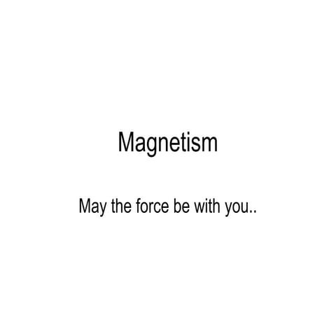 Magnetism