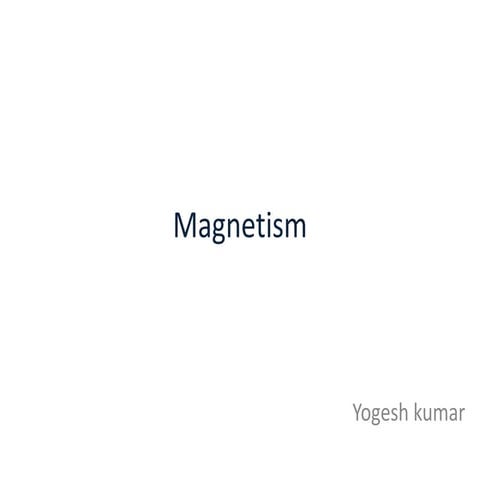 Magnetism