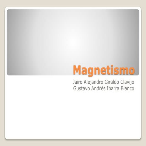 Magnetismo