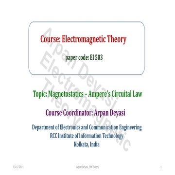 Ampere's circuital law