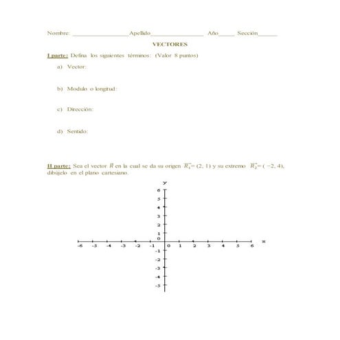 Magnitud direccion y sentido de un vector