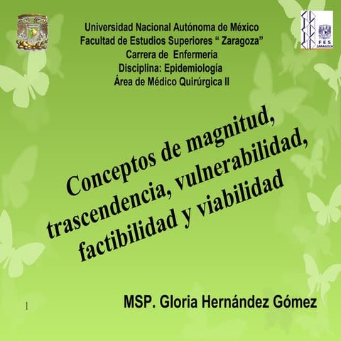 Magnitud, trascedencia, vulnerabiliadad, factibilidad y viabilidad