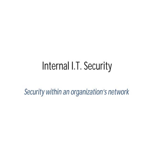 IT Security Guest Lecture