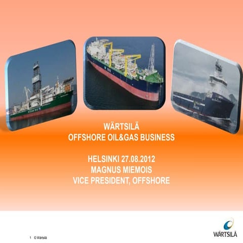 Wärtsilä offshore oil and gas business