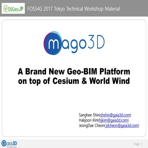 mago3D Technical Workshop Material 