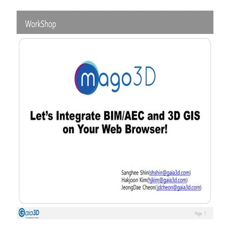 mago3D Technical Workshop Material(New Version)