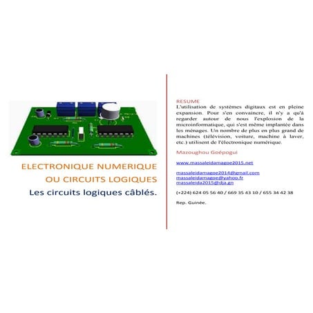 Cours sur les circuits logiques câblés www.cours-online.com