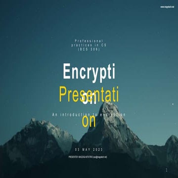 Computer Cryptography and Encryption [by: Magoiga].pptx