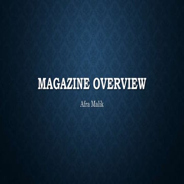 Mag overview