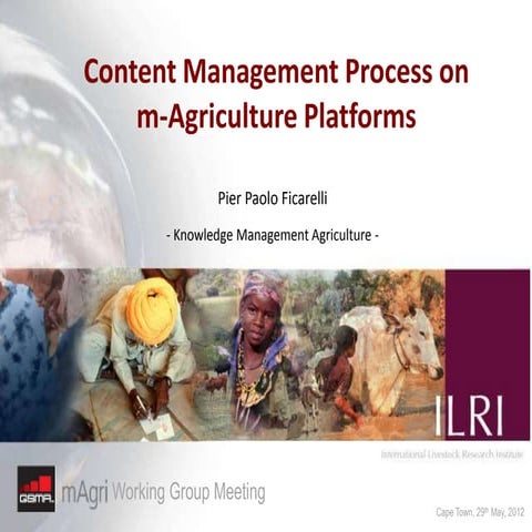 Content management process on m-Agriculture platforms