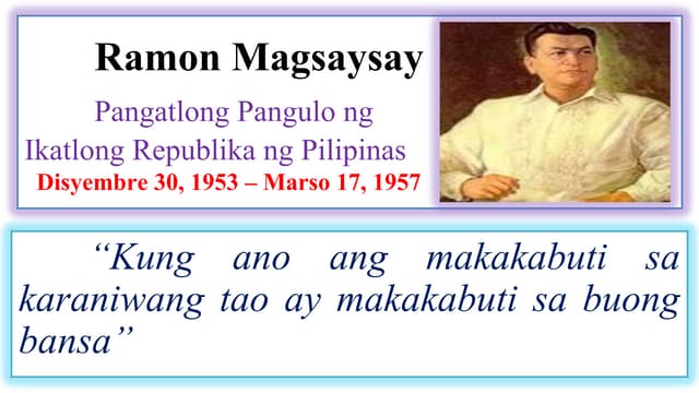 Panunungkulan ni Magsaysay