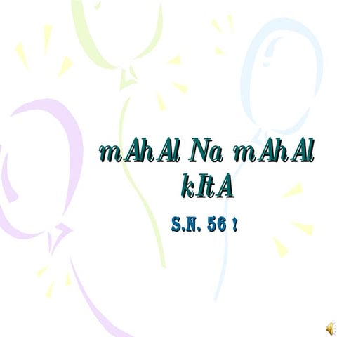 Mahal na mahal kita | PPT