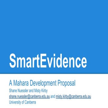 SmartEvidence: Improving ePortfolio quality through intervention