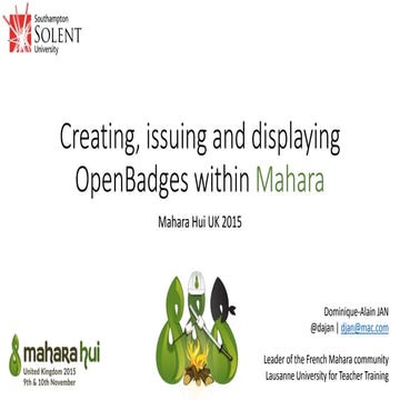 Mahara hui uk 2015 slideshare