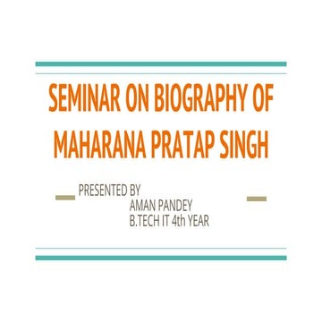 power point presentation on maharana pratap.
