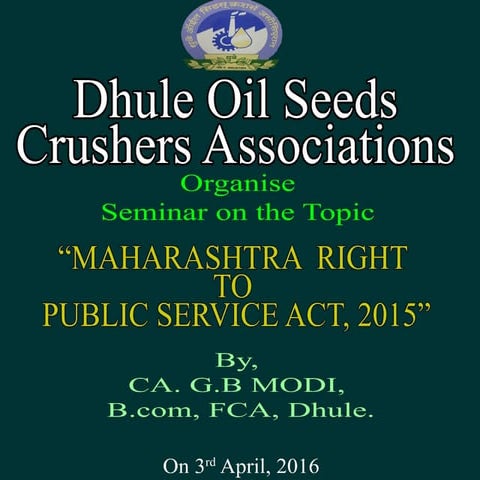 Maharashtra service act