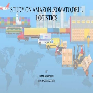 Study on Zomato, Dell, and Amazon logistics