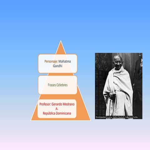 Frases célebres de Mahatma gandhi