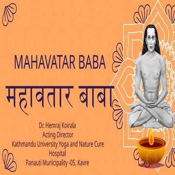 MAHAVATARA BABA JEE (महावतार बाबा जी).pptx