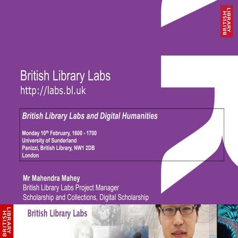 BL Labs and Digital Humanities