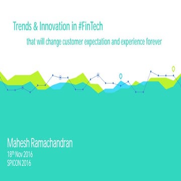 Trends and innovation in Fintech
