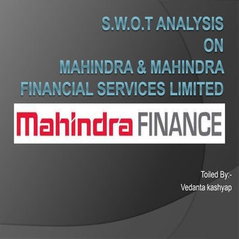 Mahindra finance swot analysis