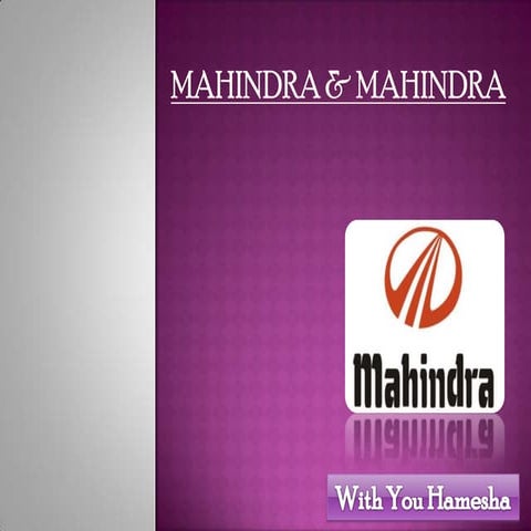 Mahindra & mahindra