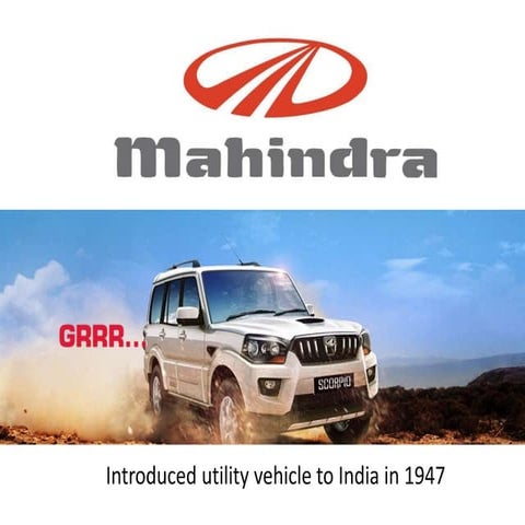 Mahindra presentation