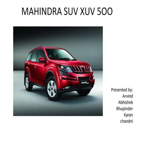 Mahindra xuv suv 500