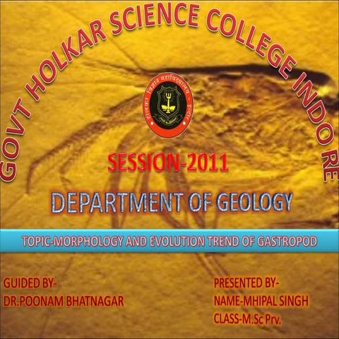 MORPHOLOGY AND EVOLUTION TREND OF GASTROPOD