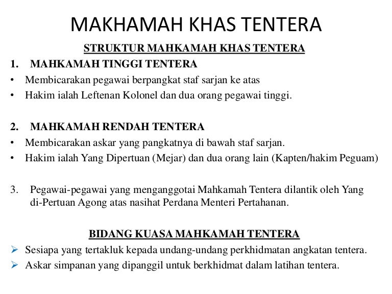 pengajian am-Mahkamah khas