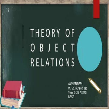 MAHLERS THEORY OF OBJECT  RELATIONS.pptx