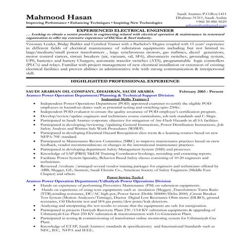Mahmood Hasan Resume 2
