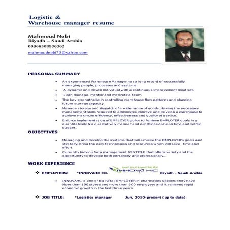 Store-Incharge-Resume | DOCX