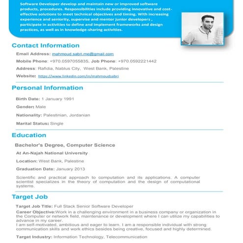 Mahmoud Sabri  CV
