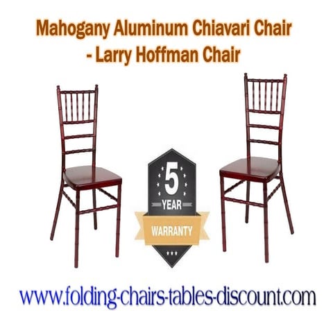 Mahogany Aluminum Chiavari Chair-Larry Hoffman Chair