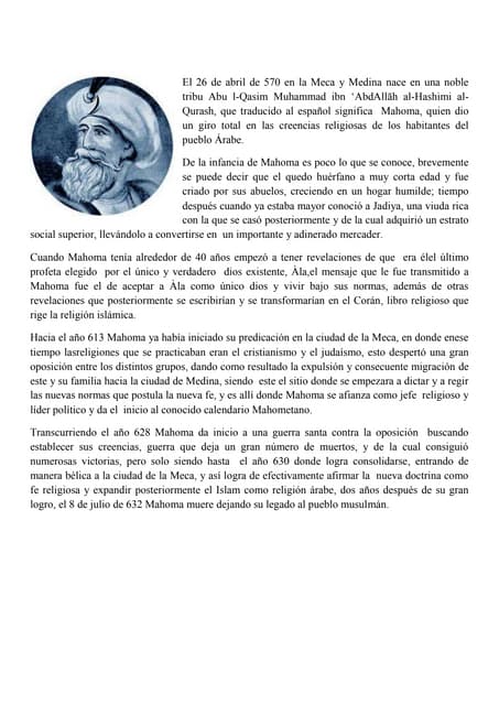 Biografia mahoma | DOC